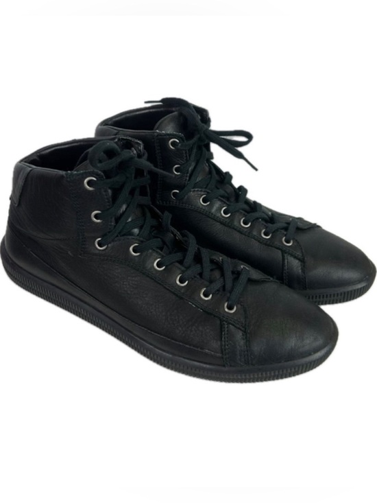 Diesel Dyneckt S Naptik Men\'s Mid Top Trainers Black Leather Sneaker